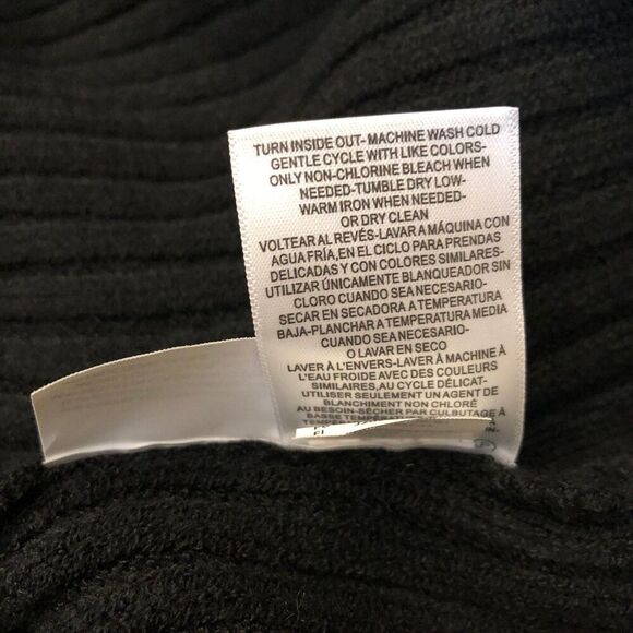 Jessica Simpson Womens Cable Knit Adena Sweater 1X Black Mock Neck Long Sleeeve - Picture 9 of 9